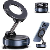 360° Magnetic Vacuum Suction Phone Mount with Strong Grip