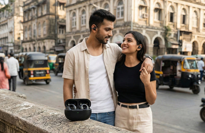 T75 Open-Ear Clip-On Bluetooth Earbuds with Secure Fit Design